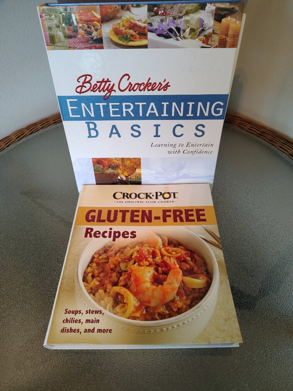 Betty Crocker Entertaining/Crock Pot Gluten Free Cookbooks set